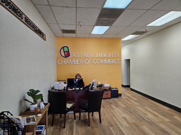 Interior of new office building for Citrus Heights Chamber of Commerce