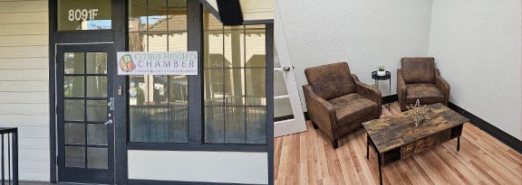 Interior of new office building for Citrus Heights Chamber of Commerce